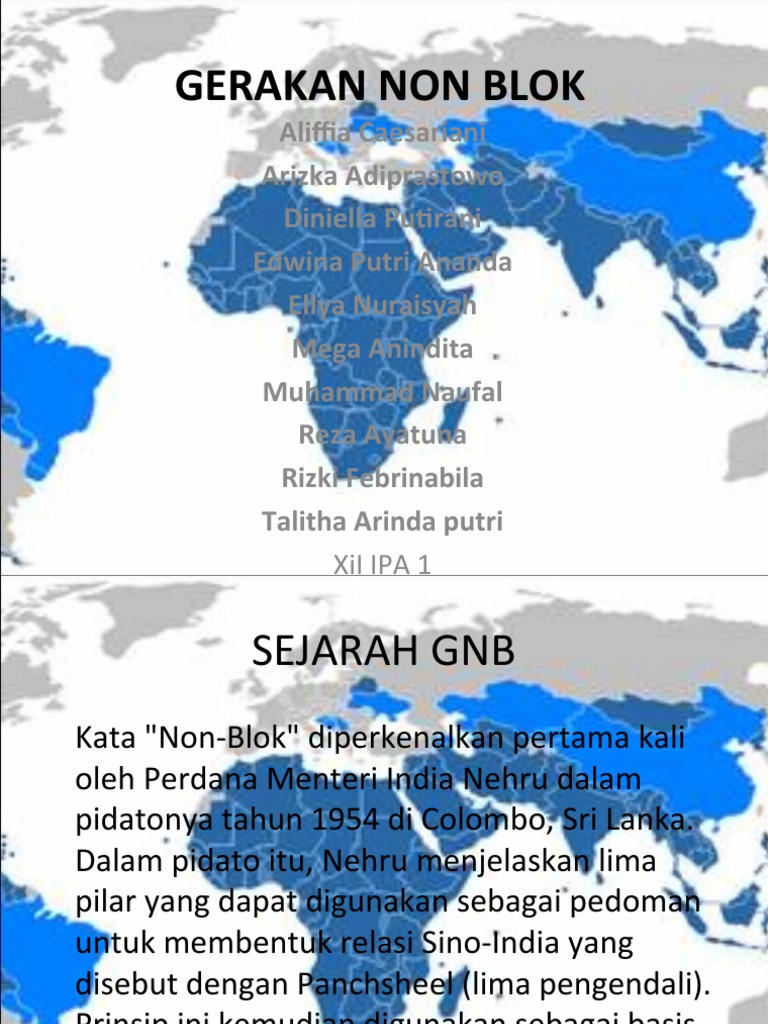 Sejarah dan Tujuan Gerakan NonBlok PDF