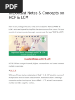 SSC HCF & LCM Shortcuts