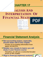 Financial Analysis and Reporting and Interpretation