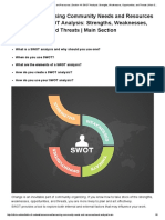 Assessing Community Needs and Resources Section 14 (SWOT Analysis)