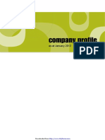Company Profile Format Template