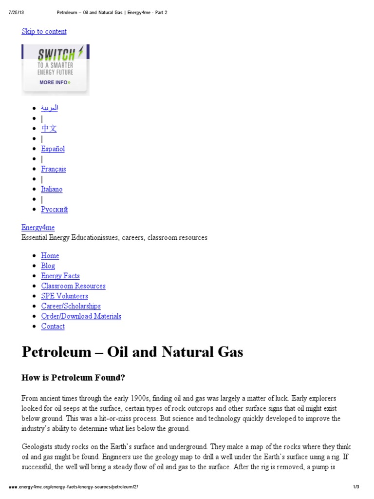 Petroleum Oil And Natural Gas Skip To Content Pdf Petroleum