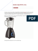 Blender Specikacija - GOrenje