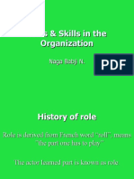 Roles & Skills in The Organization