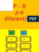 P - B P-B: Diferențiere