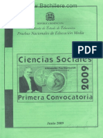 Cuadernillo Ciencias Sociales - Primera Convocatoria 2009