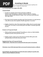 investing in bonds worksheet