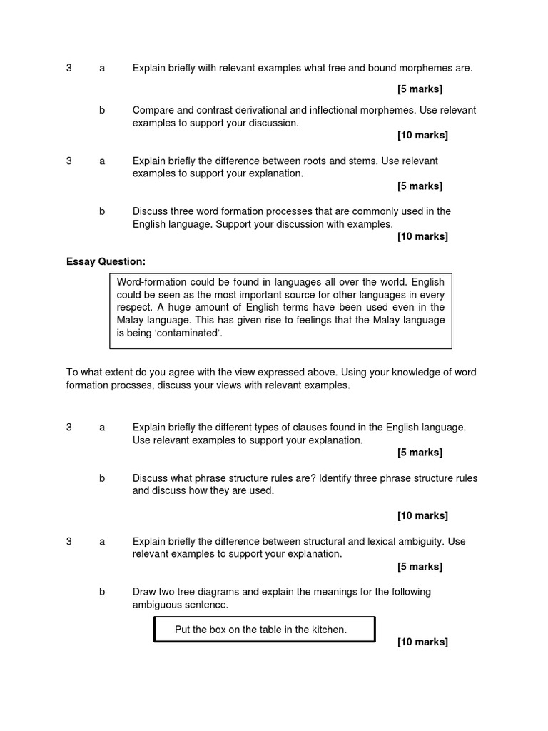 Morphology and Syntax | PDF | Language Arts & Discipline