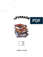 Chapter: Leverage: DOL Sales-VC Ebit DFL Ebit Ebit-I DCL Dol X DFL