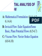 Differential Analysis of Fluid Flow