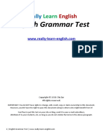 English Grammar Test 