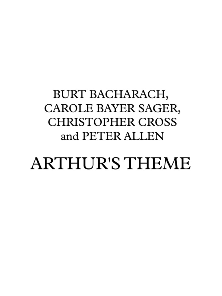 ARTHUR's THEME | PDF | Divertissement (Général)
