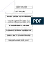 Senarai Nama Pemulihan - Label