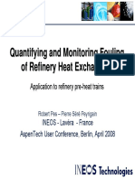 INEOS Quantifying Monitoring Fouling Refinery Heat Exchangers