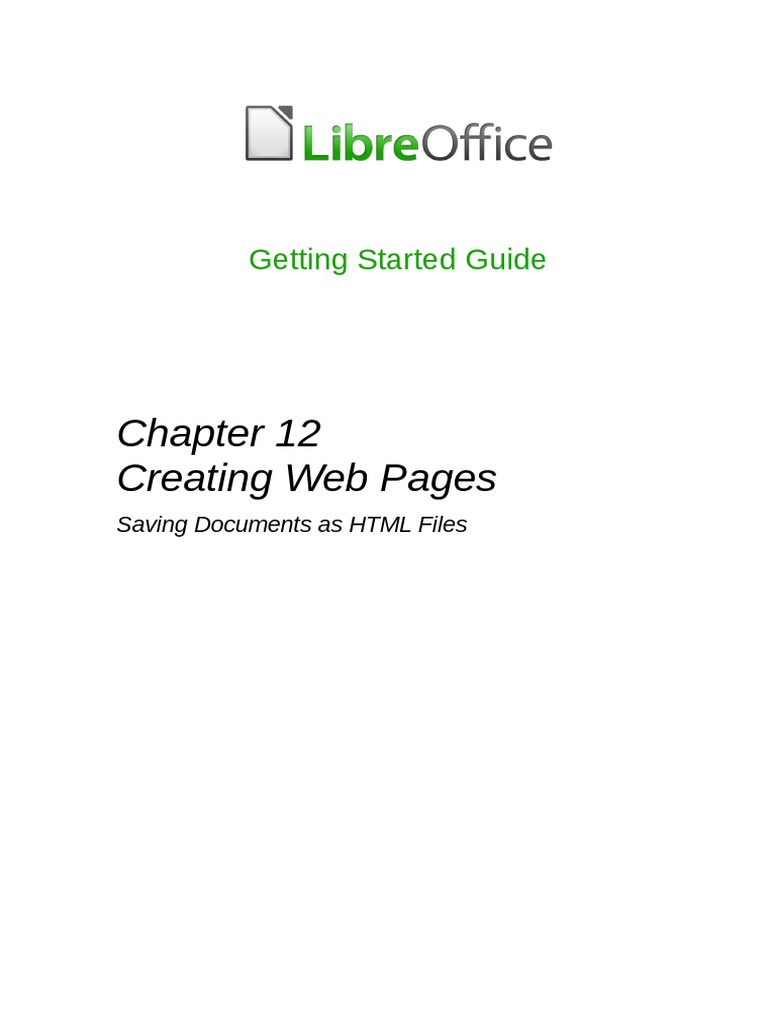 Creating Web Pages: Getting Started Guide | PDF | Hyperlink | Html