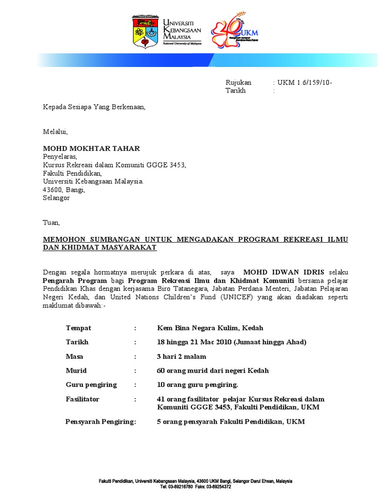 Contoh Surat Rasmi Permohonan Bekalan Elektrik Tnb - SRasmi