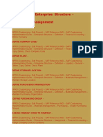 Organization Enterprise Structure - Definition & Assignment