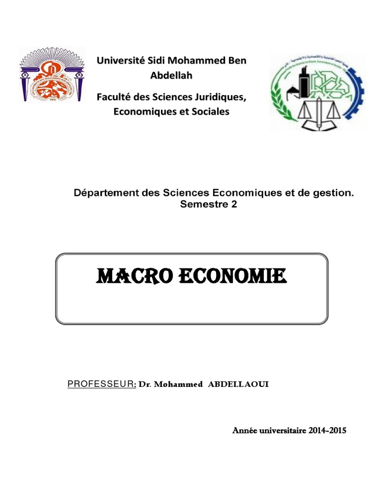Cours de Macroéconomie par Dr Abdellaoui | PDF | Produit intérieur brut ...