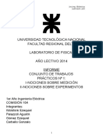 Laboratorio Física I - TP 1: Medición errores, péndulo