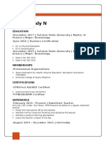 Resume For Website