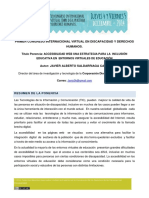 Accesibilidad Web Una Estrategia para La Inclusión Educativa en Entornos Virtuales de Educación