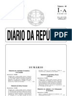 Diário Da República: Sexta-Feira, 25 de Fevereiro de 2005 Número 40