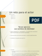 Un Reto para El Actor