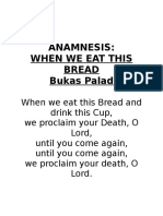 Anamnes: When We Eat This Bread