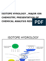 Isotope Hyrology, Major Ion Chemistry, Presentation of Chemical Analysis Results
