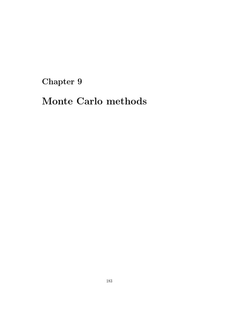 Understanding Monte Carlo Methods | PDF | Teaching Methods & Materials