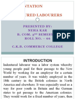 A Presentation On Indentured Labourers