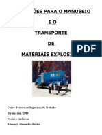 Transporte de Materiais Explosivos - Nr 19