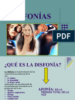 DISFONÍAS