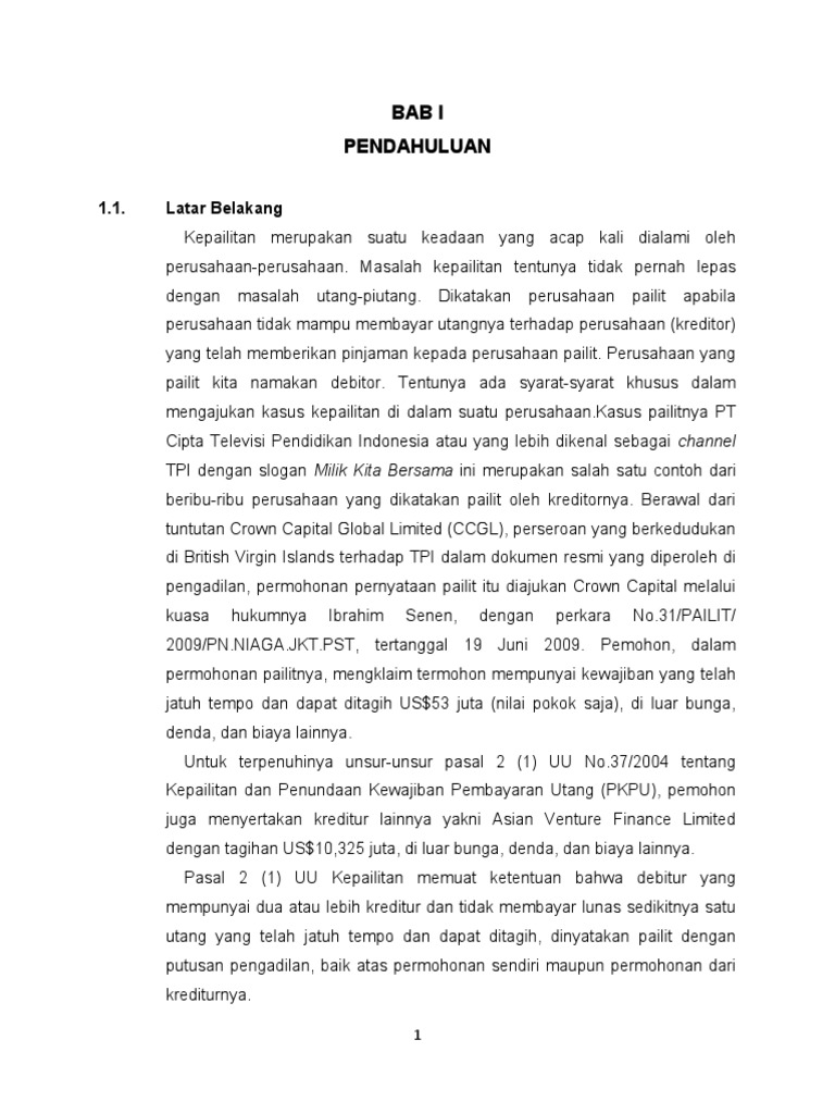 Makalah Bab Pembahasan