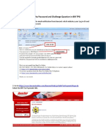 Changing the Password and Challenge Question in BIR TPG