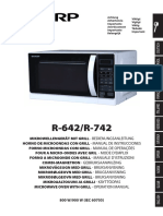 Manuale Microonde Sharp R-642/R-742