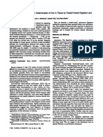 Rapid Sample Preparationfor Determinationof Iron in Tissue by Closed-Vessel Digestionand Microwave Energy