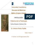 Historia de La Patologia 1 Primera Tarea