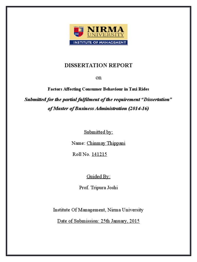 Dissertation meaning picture