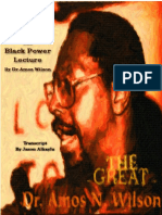 Blueprint For Blackpower Lecture by DR Amos Wilson