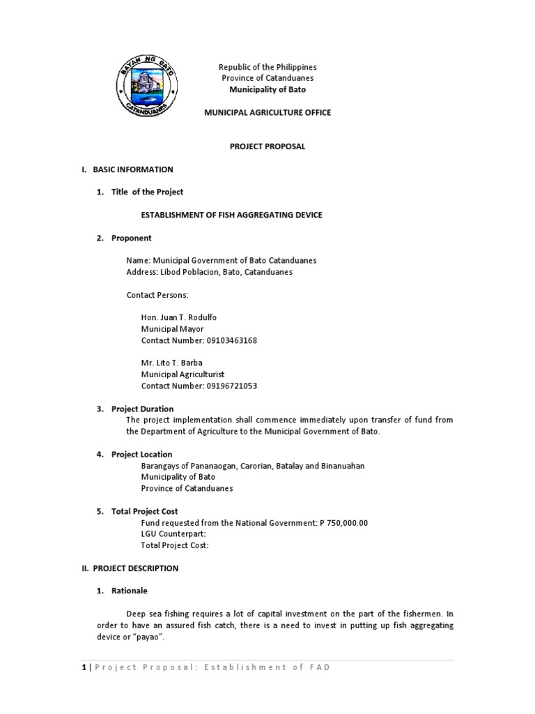 Establishment of Fish Aggregating Device | PDF | Fisherman | Sustainability