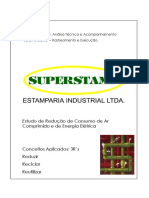 Estudo de Reducao de Ar Comprimido e Energia Electrica