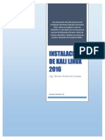 Instalacion de Linux Kali 2016