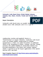 Carboxylic Acids Based Esters Global Market Industry Analysis, Size, Share, Growth, Trends and Forecast 2015 - 2023