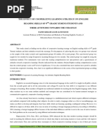 Download THE EFFECT OF COOPERATIVE LEARNING STRATEGY ON ENGLISH  READING SKILLS OF 9TH GRADE YEMENI STUDENTS AND  THEIR ATTITUDES TOWARDS THE STRATEGY by Impact Journals SN304828869 doc pdf