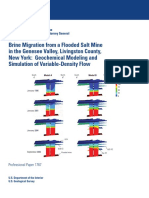 Brine Migration From A Flooded Salt Mine in The Genesee Valley, Livingston County, New York - Geochemical Modeling and Simulation of Variable-Density Flow