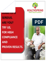 Diabetes Is Serious. Are You?: Try Us, For High Compliance AND Proven Results