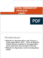 Analytical Hierarchy Process (AHP)