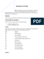 CNC G & M Codes in Machining Introductory Lab Report