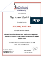 Mayar Mohamed Sabah Ali Al Kaabi: M106: Creating Courses in Itunes U